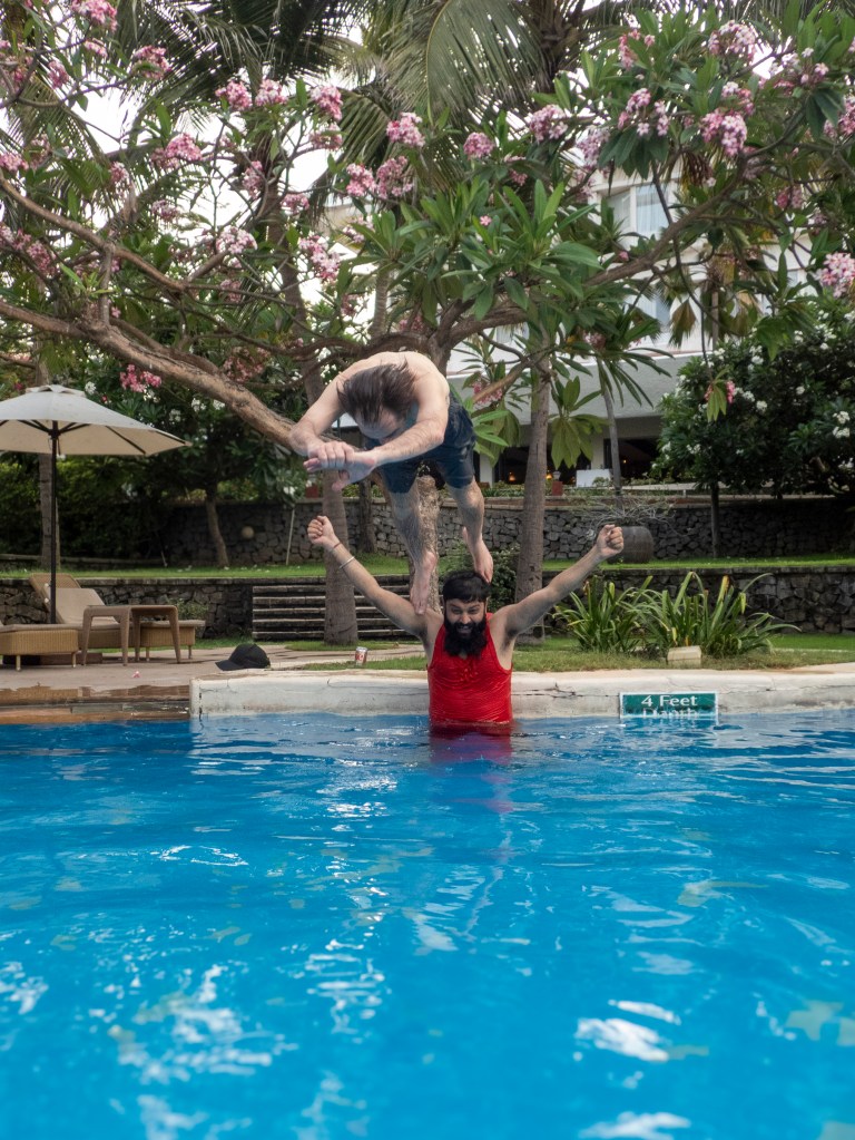 Your humble author pretending he was in middle school.