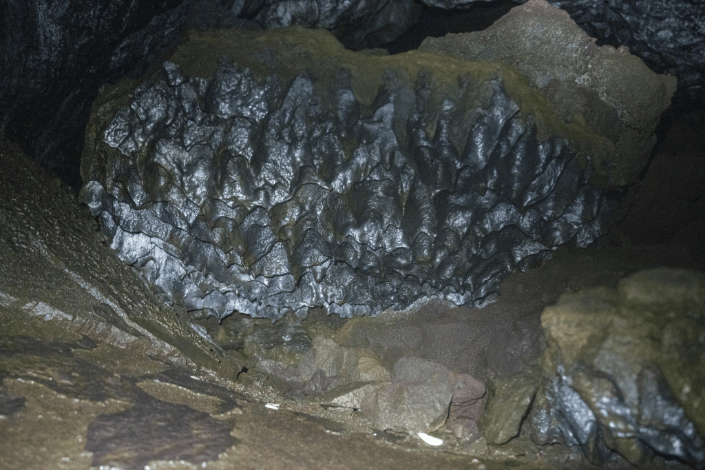 A lava ice formation like a chandelier