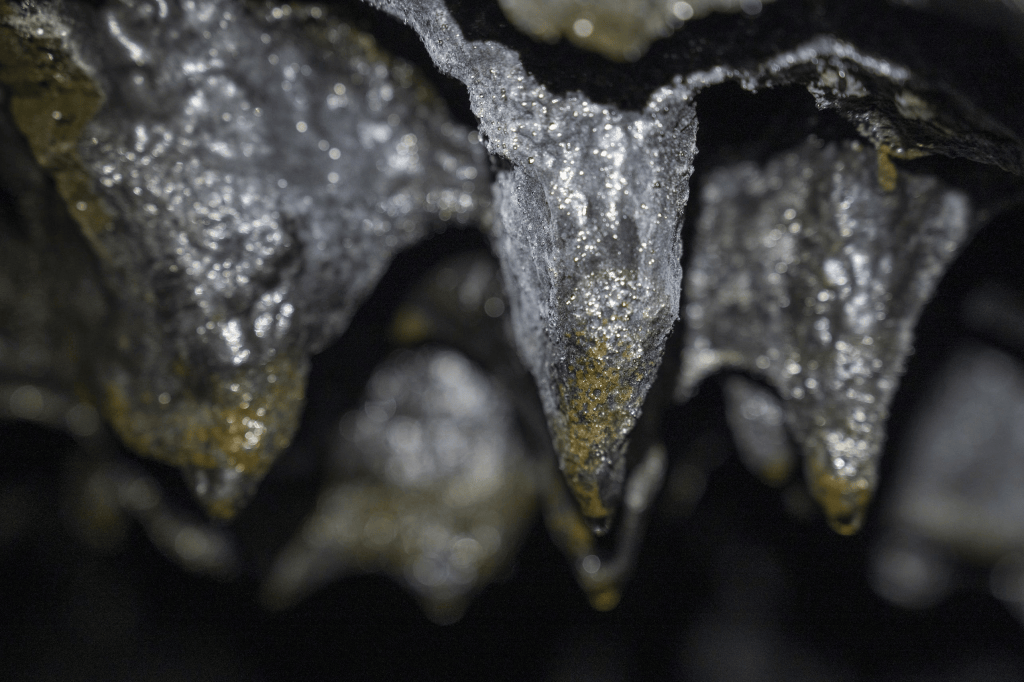 Lava ice in close up