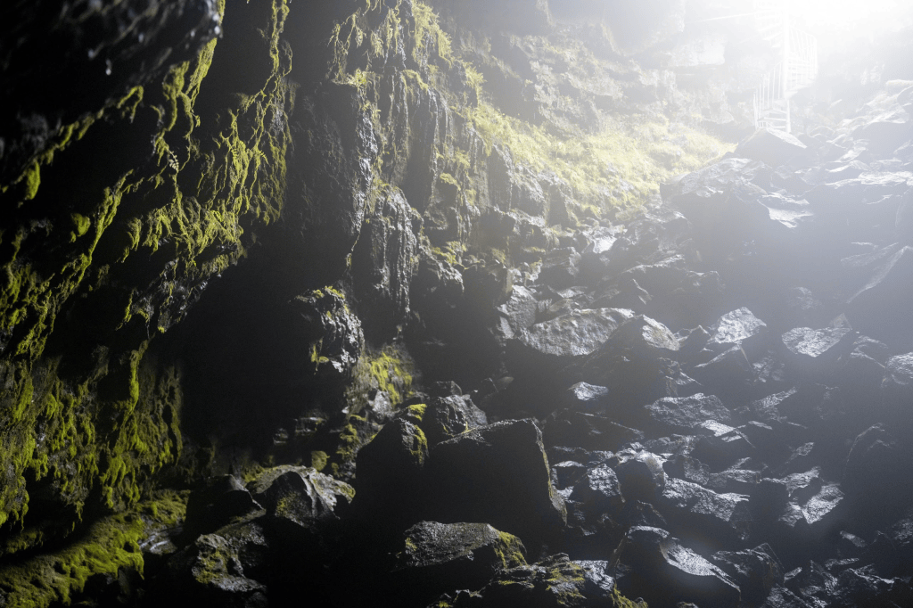 The exit from the cave