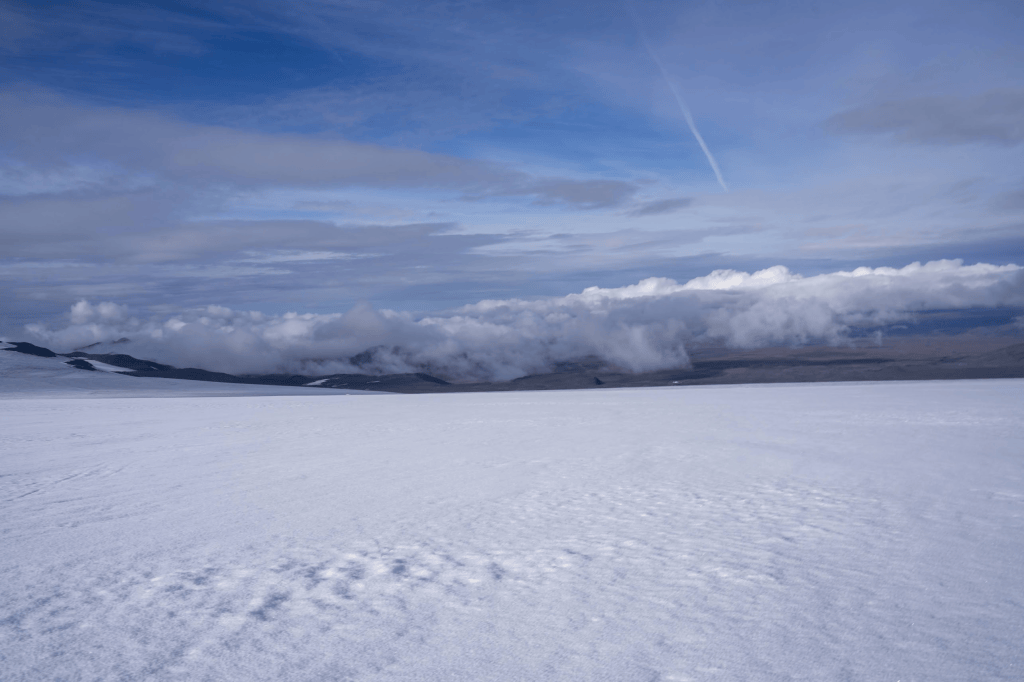 The view from the glacier