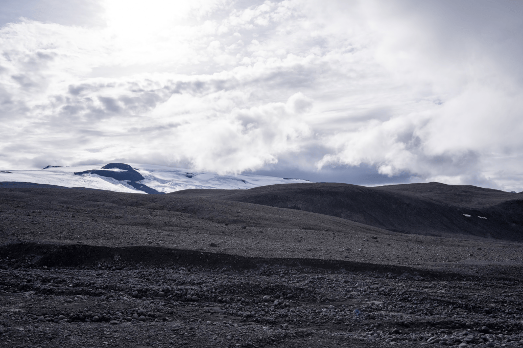 The glacier from a distance