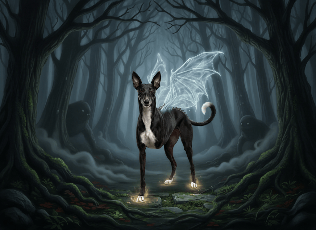 Rosie on the Trail in the Dark