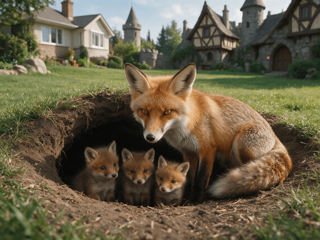 The family of foxes.
